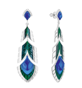 BOUCLES D'OREILLES PAON - LALIQUE